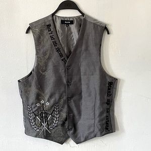 Elite silver mans vest